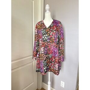 Westbury Fashion's Multicolored Floral Long Sleeve Tunic